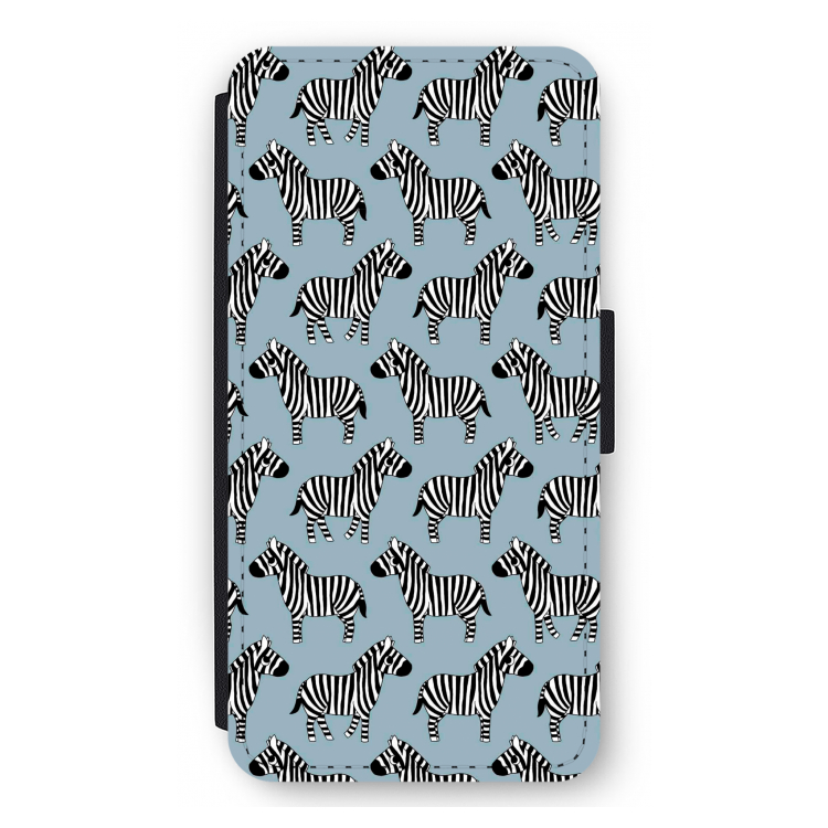 Zebra: iPhone 12 Pro Max Flip Hoesje