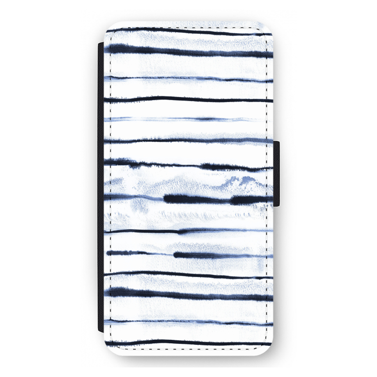 Ink Stripes: iPhone 12 Pro Max Flip Hoesje