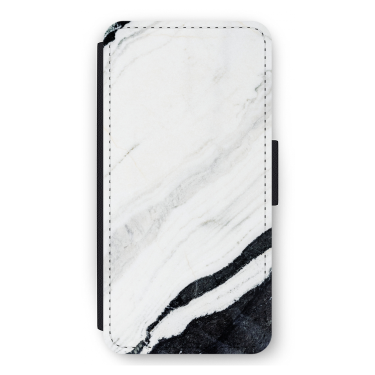 Elegante marmer: iPhone 12 Pro Max Flip Hoesje