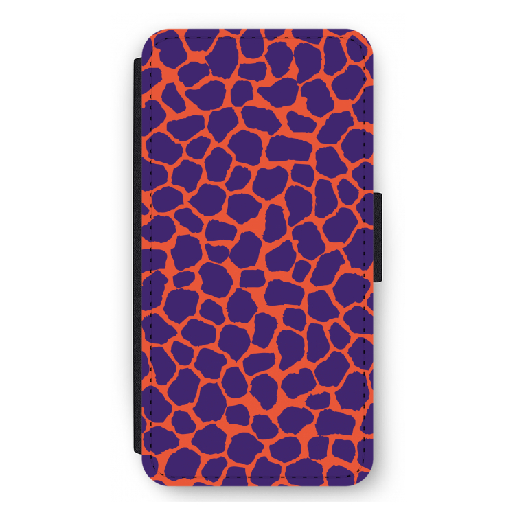 Purple Giraffe: iPhone 12 Pro Max Flip Hoesje