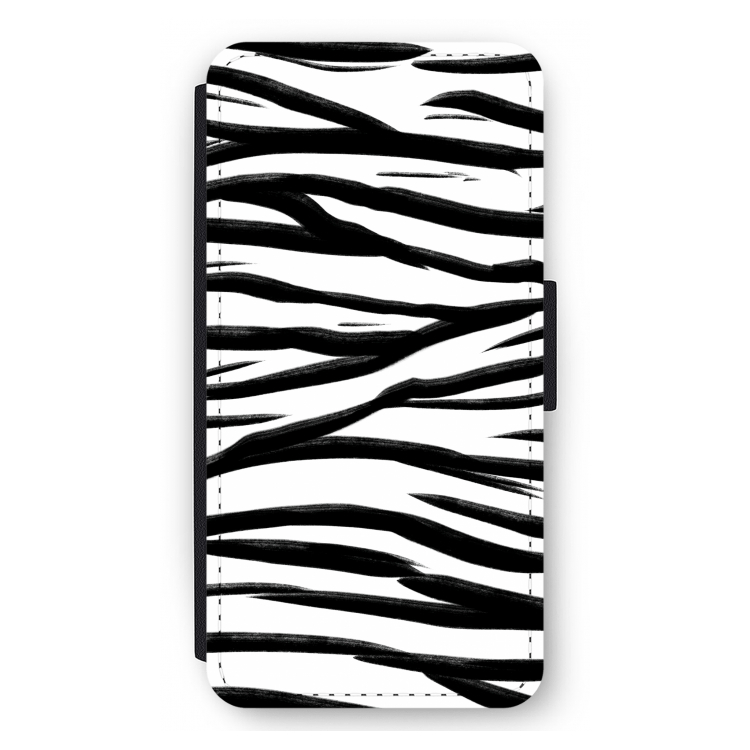 Zebra pattern: iPhone 12 Pro Max Flip Hoesje