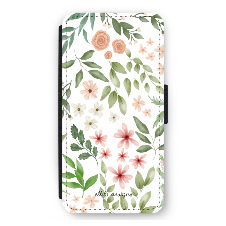 Botanical sweet flower heaven: iPhone 12 Pro Max Flip Hoesje
