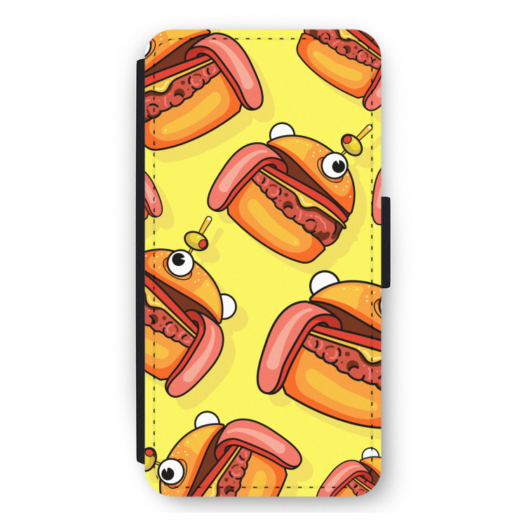 Hamburger: iPhone 12 Pro Max Flip Hoesje