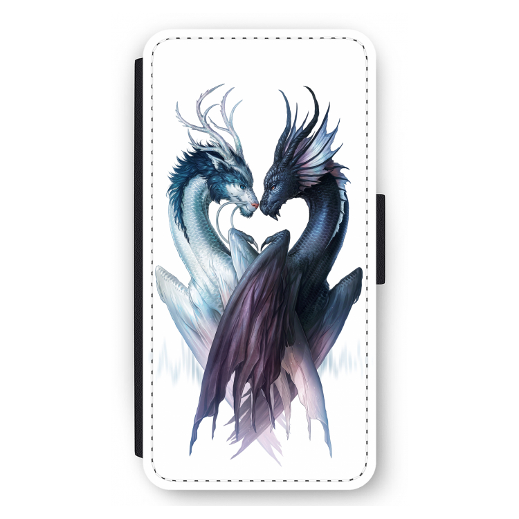 Yin Yang Dragons: iPhone 12 Pro Max Flip Hoesje
