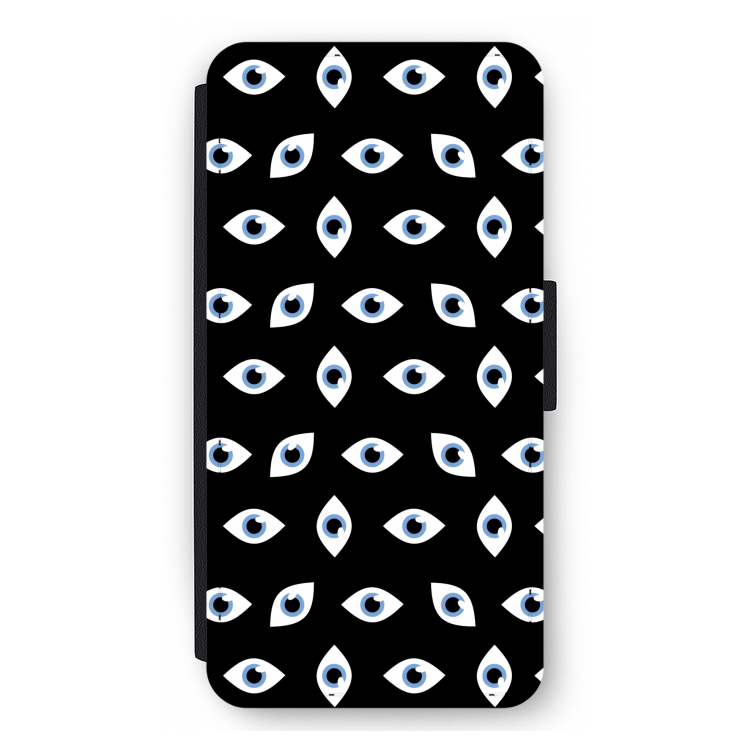 Eyes pattern: iPhone 12 Pro Max Flip Hoesje