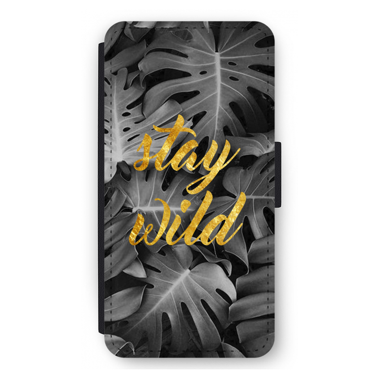 Stay wild: iPhone 12 Pro Max Flip Hoesje
