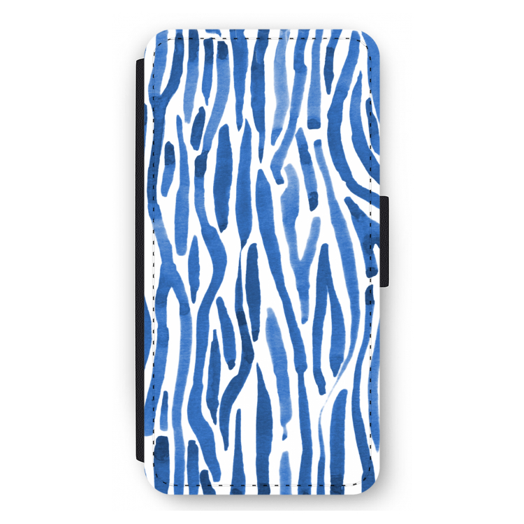 Blauwe nerven: iPhone 12 Pro Max Flip Hoesje