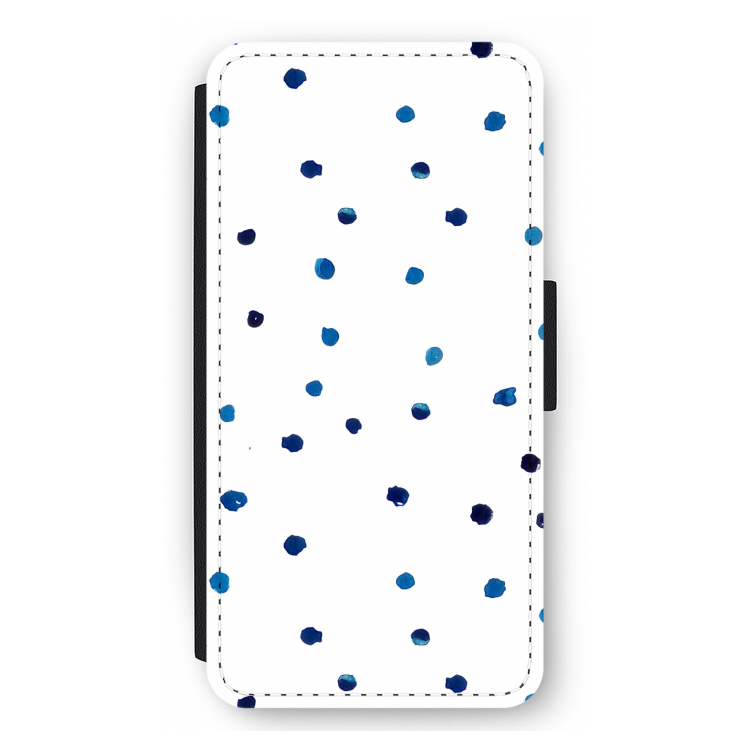 Blauwe stippen: iPhone 12 Pro Max Flip Hoesje