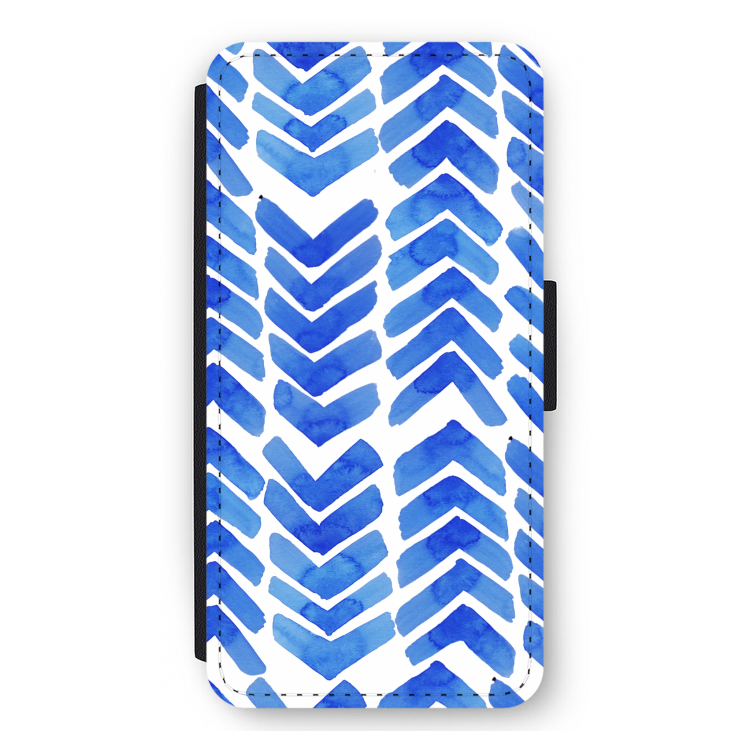 Blauwe pijlen: iPhone 12 Pro Max Flip Hoesje