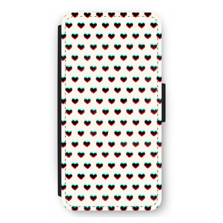 Hartjes: iPhone 12 Pro Max Flip Hoesje