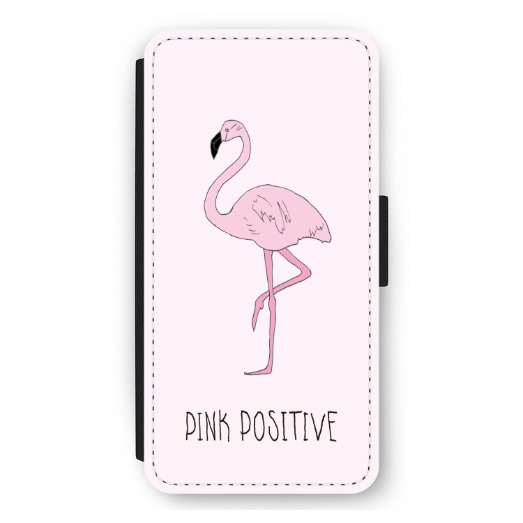 Pink positive: iPhone 12 Pro Max Flip Hoesje