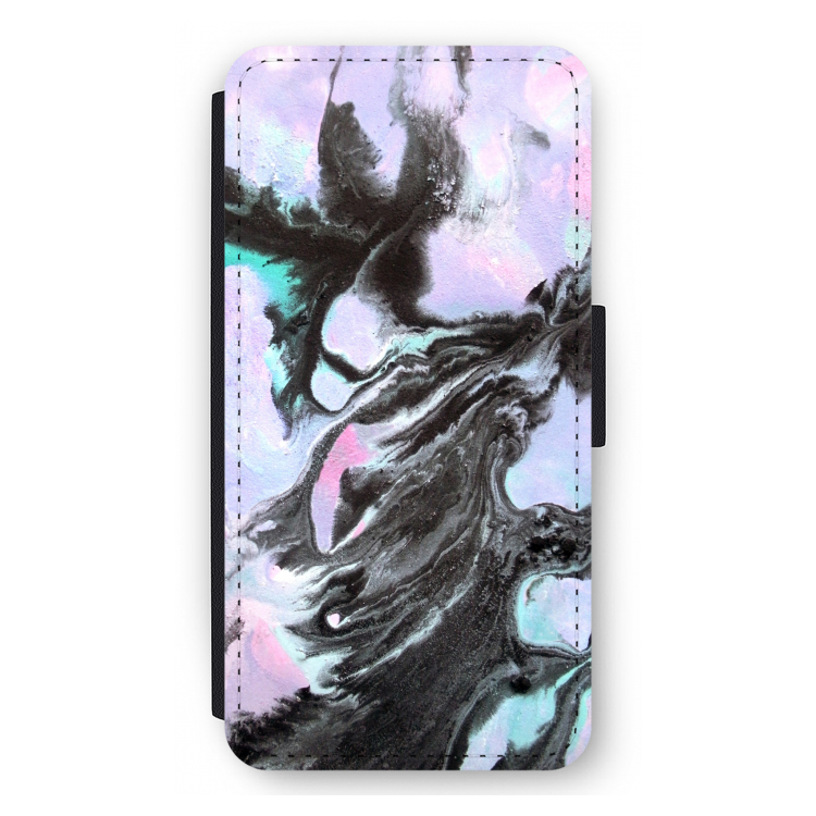 Pastel zwart: iPhone 12 Pro Max Flip Hoesje