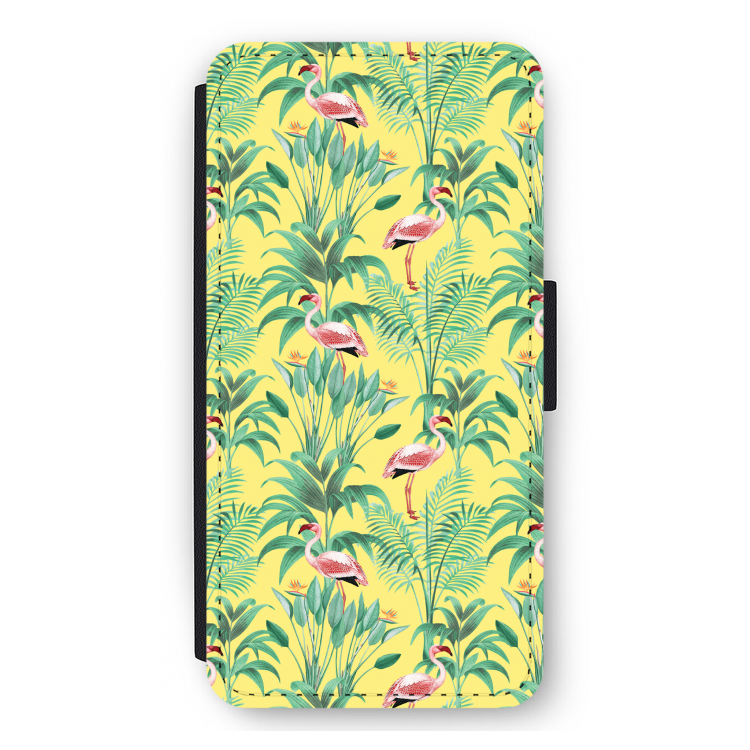 Flamingo party: iPhone 12 Pro Max Flip Hoesje