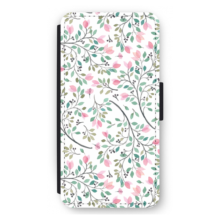 Sierlijke bloemen: iPhone 12 Pro Max Flip Hoesje