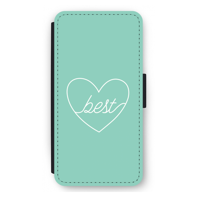 Best heart pastel: iPhone 12 Pro Max Flip Hoesje