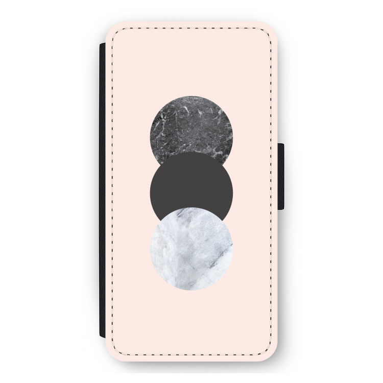 Marmeren cirkels: iPhone 12 Pro Max Flip Hoesje
