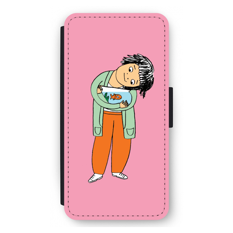 Visknuffel: iPhone 12 Pro Max Flip Hoesje