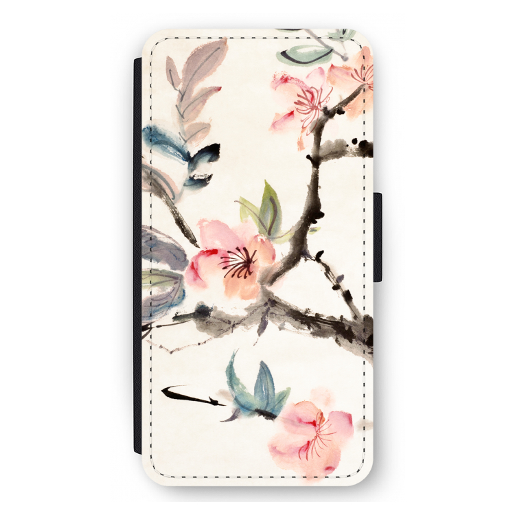 Japanse bloemen: iPhone 12 Pro Max Flip Hoesje