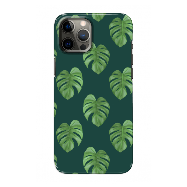 Monstera leaves: Volledig geprint iPhone 12 Pro Max Hoesje