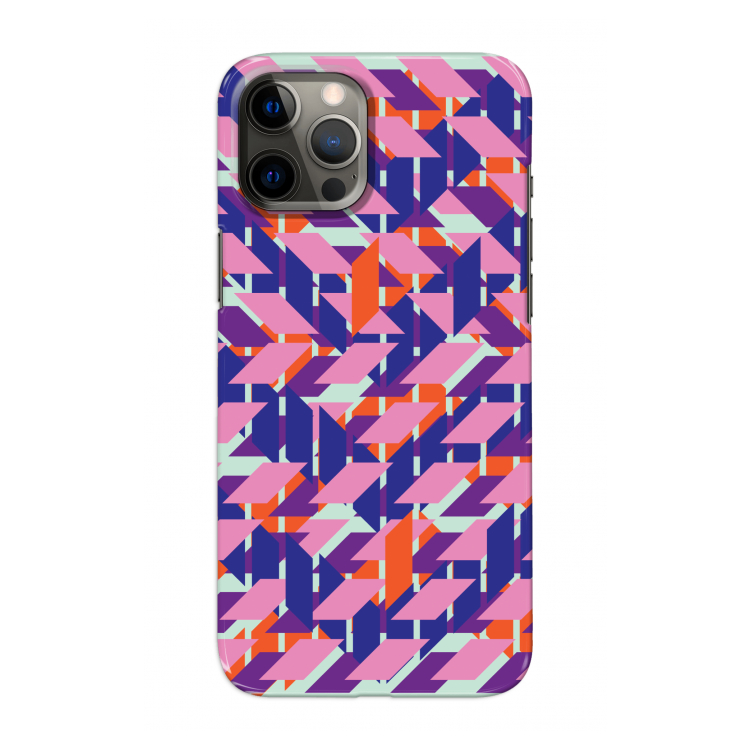 Skew Blush 3: Volledig geprint iPhone 12 Pro Max Hoesje