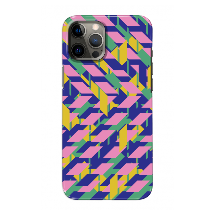 Skew Blush 1: Volledig geprint iPhone 12 Pro Max Hoesje