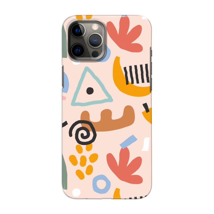 Abstract: Volledig geprint iPhone 12 Pro Max Hoesje