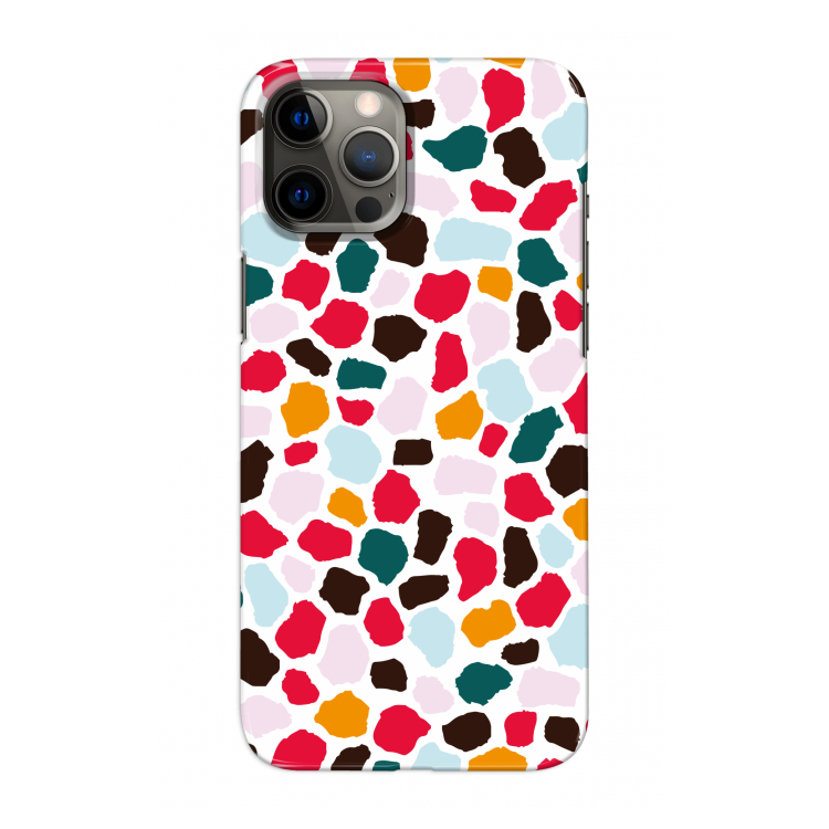 Colored Giraffe: Volledig geprint iPhone 12 Pro Max Hoesje