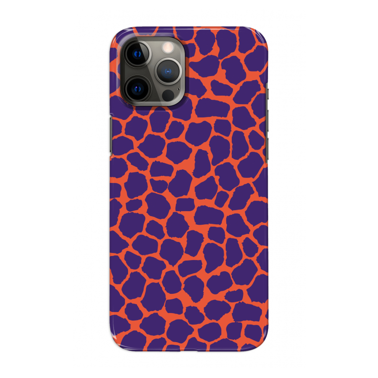 Purple Giraffe: Volledig geprint iPhone 12 Pro Max Hoesje