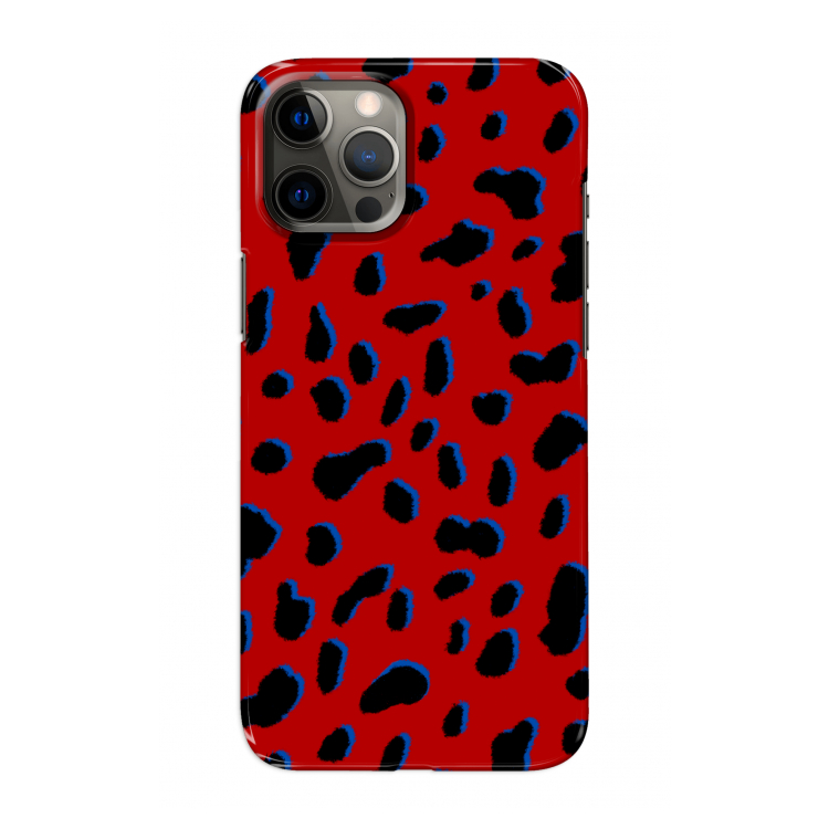 Red Leopard: Volledig geprint iPhone 12 Pro Max Hoesje