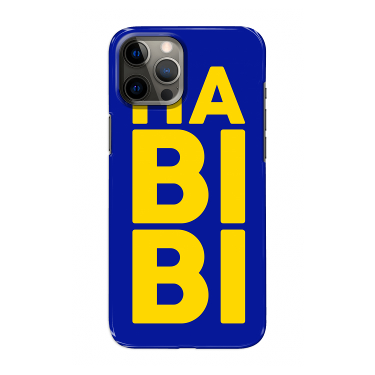 Habibi Blue: Volledig geprint iPhone 12 Pro Max Hoesje