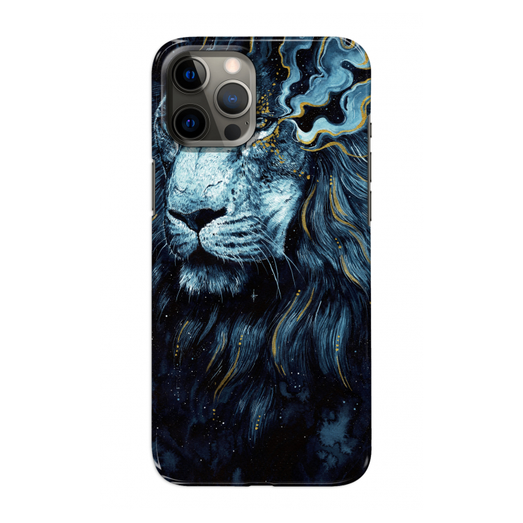 Darkness Lion: Volledig geprint iPhone 12 Pro Max Hoesje