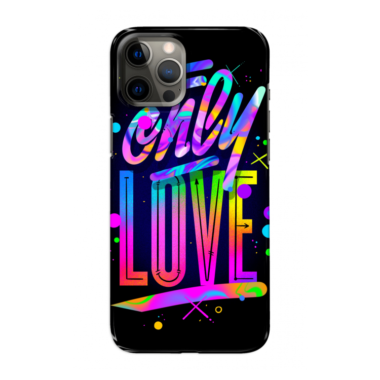 Only Love: Volledig geprint iPhone 12 Pro Max Hoesje