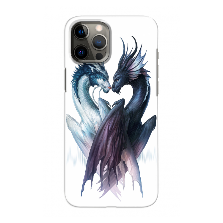 Yin Yang Dragons: Volledig geprint iPhone 12 Pro Max Hoesje