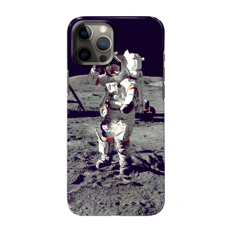Spaceman: Volledig geprint iPhone 12 Pro Max Hoesje