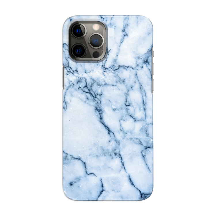 Blauw marmer: Volledig geprint iPhone 12 Pro Max Hoesje