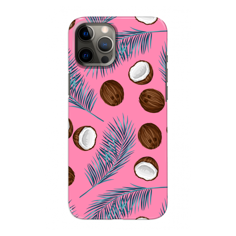 Kokosnoot roze: Volledig geprint iPhone 12 Pro Max Hoesje