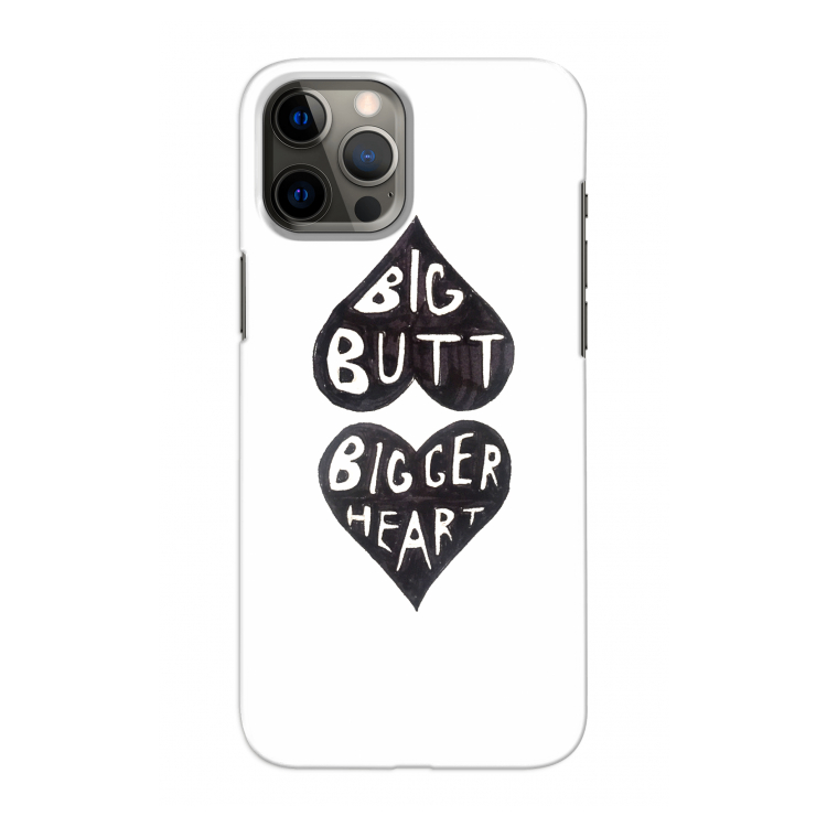 Big butt bigger heart: Volledig geprint iPhone 12 Pro Max Hoesje