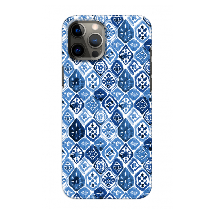 Blauw motief: Volledig geprint iPhone 12 Pro Max Hoesje