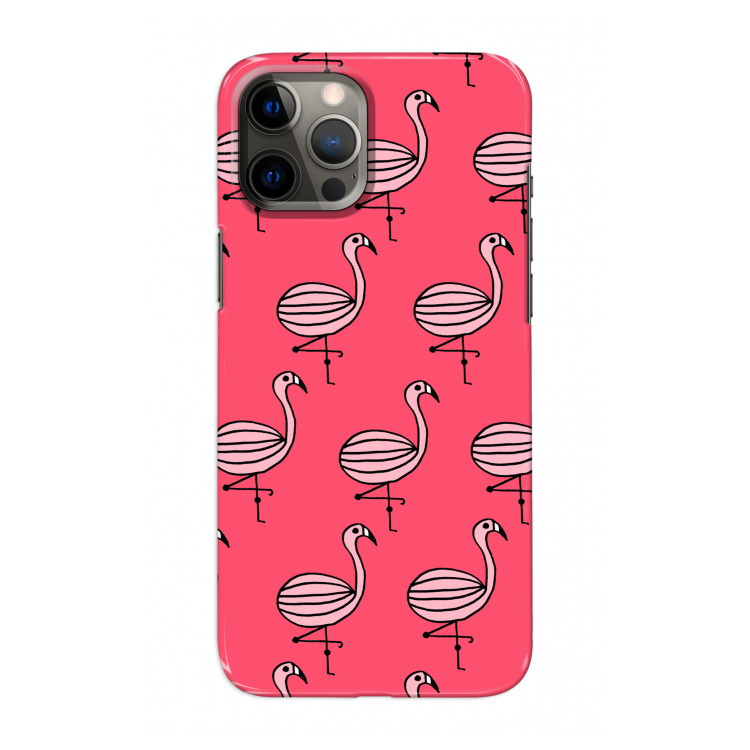 Flamingo: Volledig geprint iPhone 12 Pro Max Hoesje