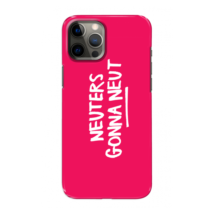 Neuters (roze): Volledig geprint iPhone 12 Pro Max Hoesje