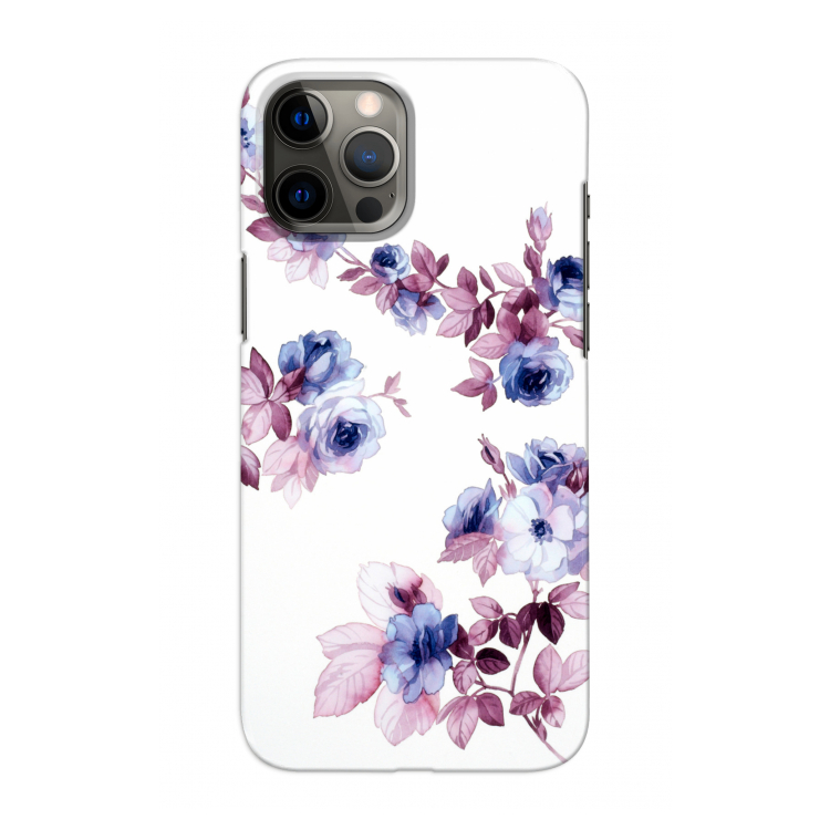 Waterverf bloemen: Volledig geprint iPhone 12 Pro Max Hoesje