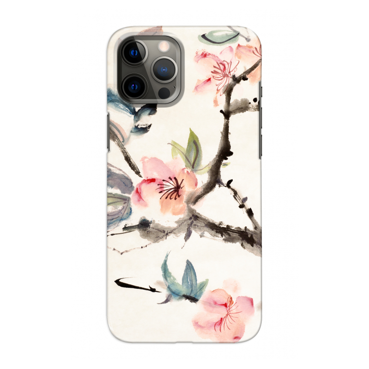Japanse bloemen: Volledig geprint iPhone 12 Pro Max Hoesje