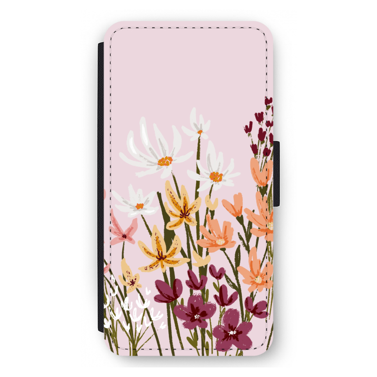 Painted wildflowers: iPhone 12 Pro Max Flip Hoesje