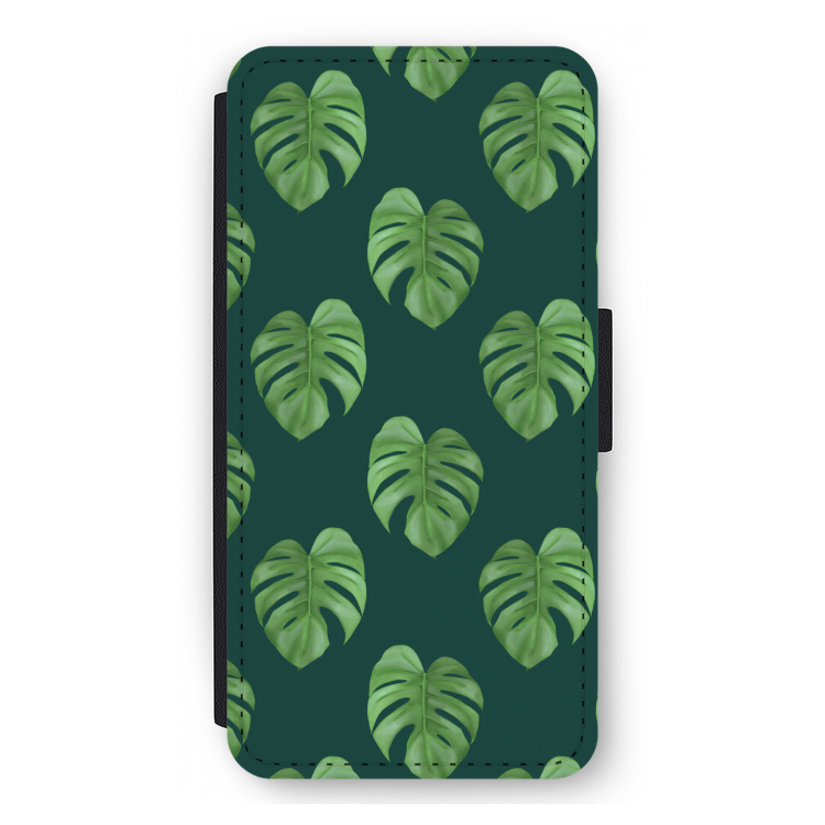 Monstera leaves: iPhone 12 Pro Max Flip Hoesje