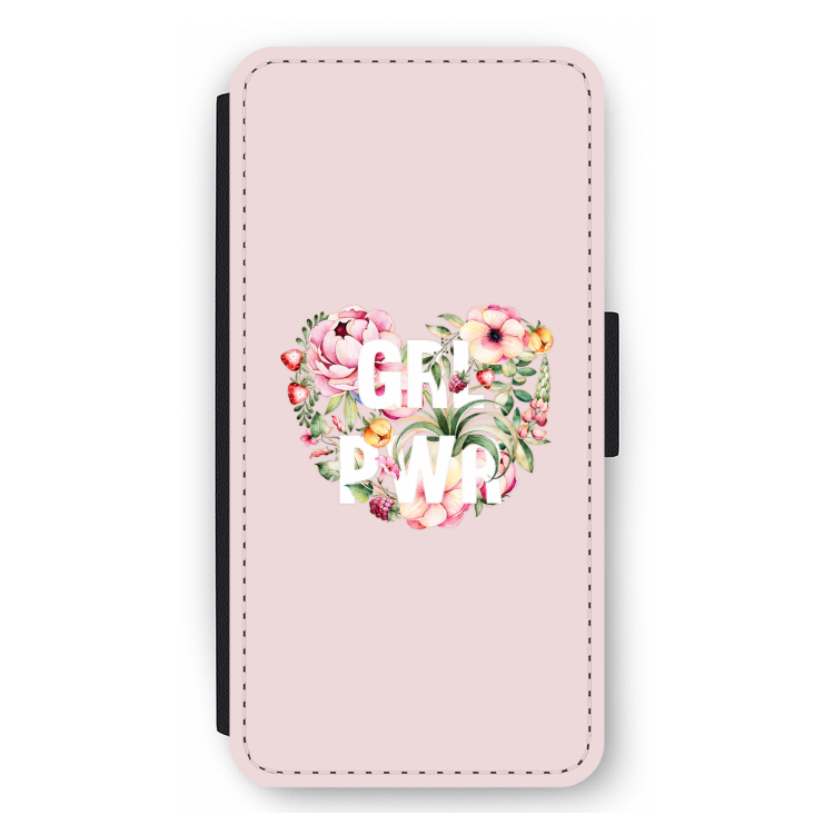 GRL PWR Flower: iPhone 12 Pro Max Flip Hoesje