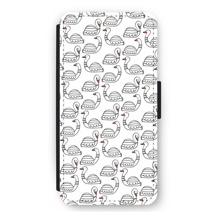 Zwanen: iPhone 12 Pro Max Flip Hoesje