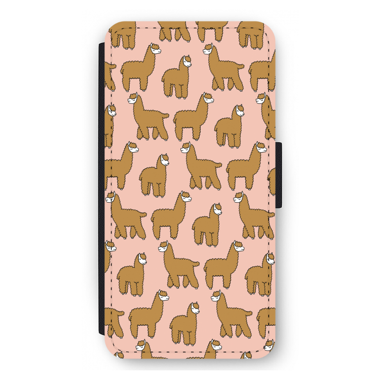 Alpacas: iPhone 12 Pro Max Flip Hoesje