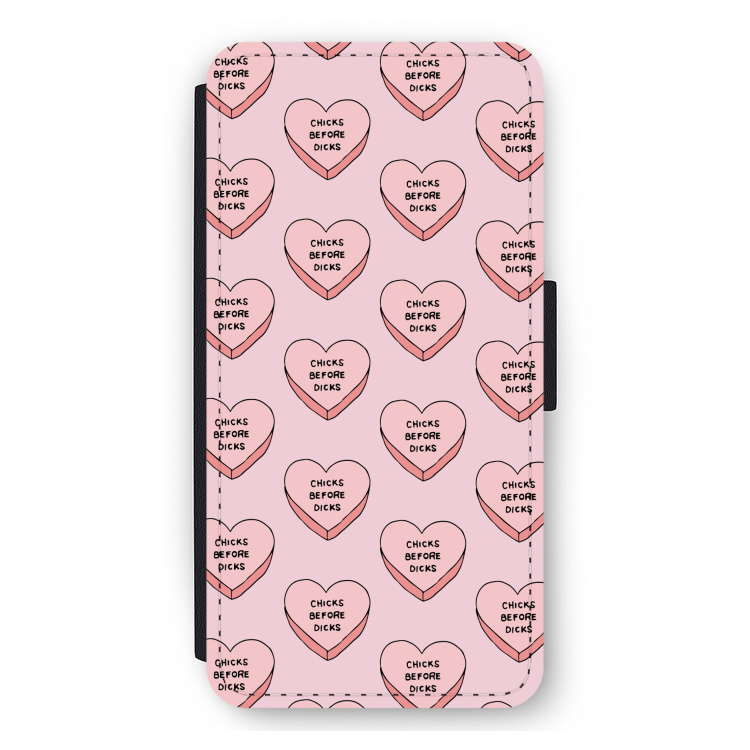 Chicks before dicks: iPhone 12 Pro Max Flip Hoesje