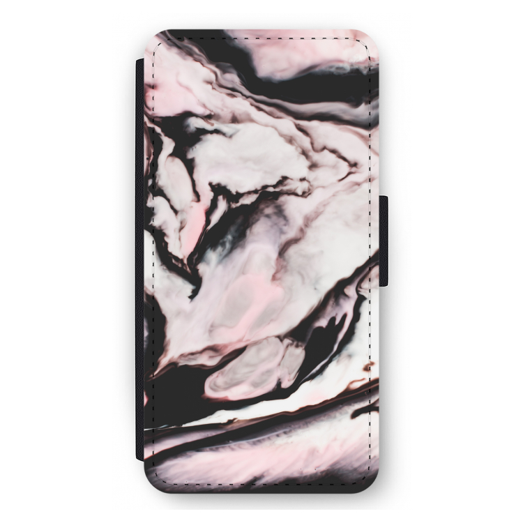 Roze stroom: iPhone 12 Pro Max Flip Hoesje