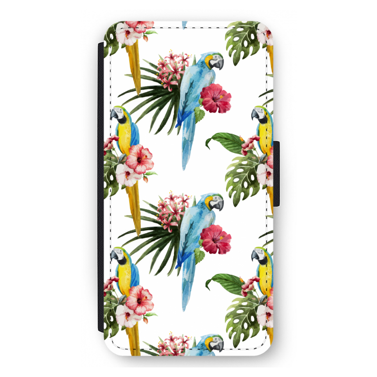 Kleurrijke papegaaien: iPhone 12 Pro Max Flip Hoesje